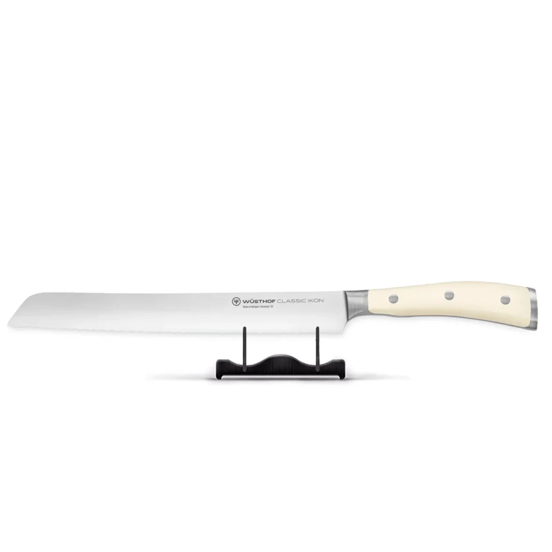 Wusthof - Classic Ikon Broodmes Creme met dubbele kartelrand 23 cm Broodmes Wusthof
