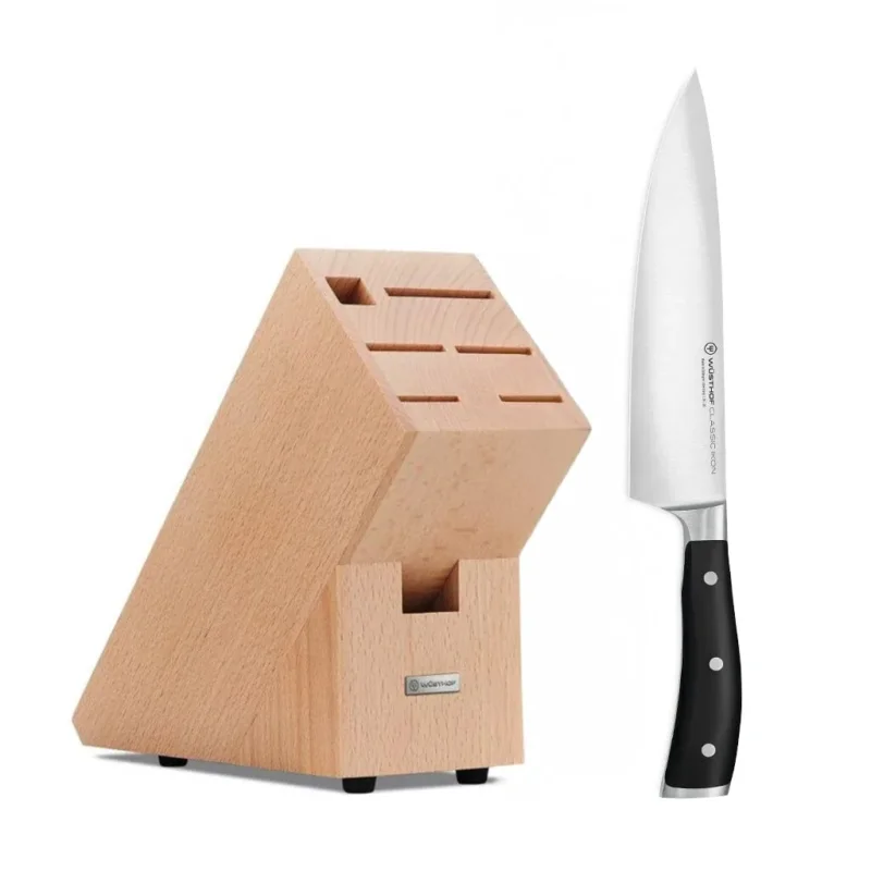 Wusthof - Classic Ikon Koksmes 20cm + Gratis bruin messenblok Koksmes Wusthof