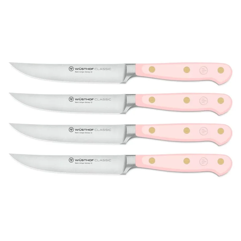 Wusthof - Classic Steakmessenset 4-delig Pink Himalayan Salt Messenset Wusthof