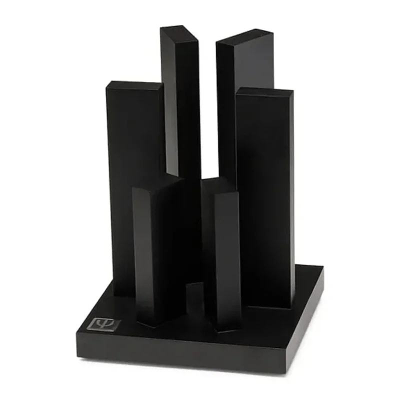 Yaxell - Tower Magnetisch Messenblok - Beukenhout Zwart Magnetisch messenblok Yaxell